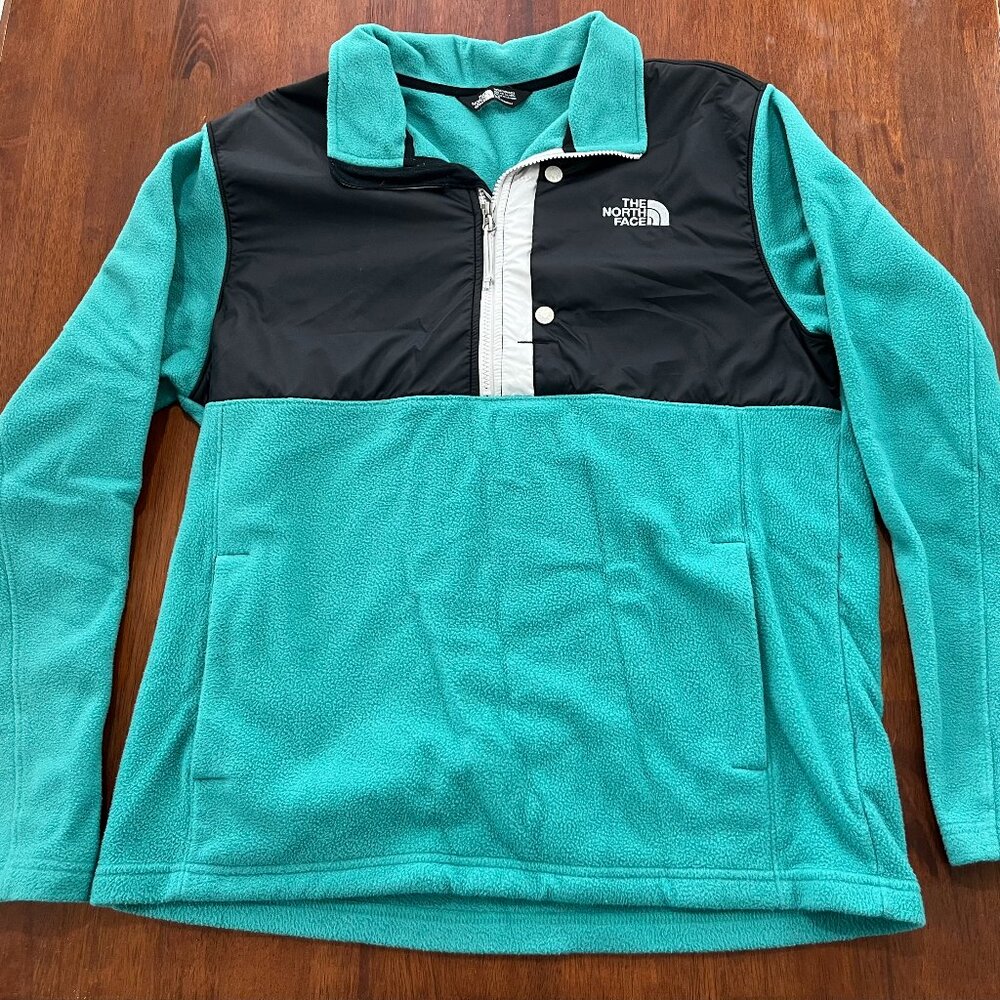 Men's North Face Glacier Quarter Snap Neck Fleece Size L